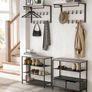 Wall Coat Rack with Shelf and 10 Removable Hooks Image 4