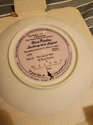 Elvis Handcrafted Plate