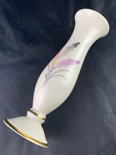 Mid Century Floral Pattern Bavarian vase