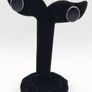 925 Silver Black Onyx Stud Earrings Image 8