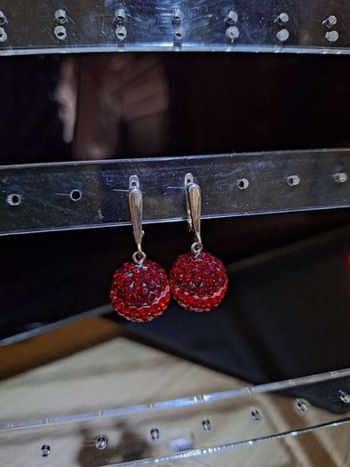 new silver earrings