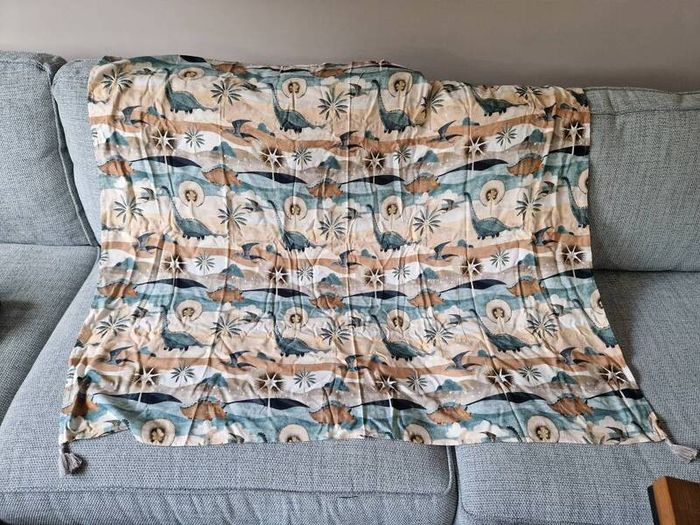 La Millou Bamboo Dinosaur Swaddle in box
