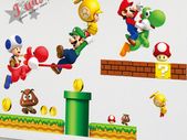Nice and  Funny Super Mario Game Wall Stickers Perfect for Children Room, Nursery