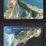 2000 Gibraltar 100 unit Bird Eye North View Of The Rock (Siemens - S5 (Module 33)) Phonecard Image 3