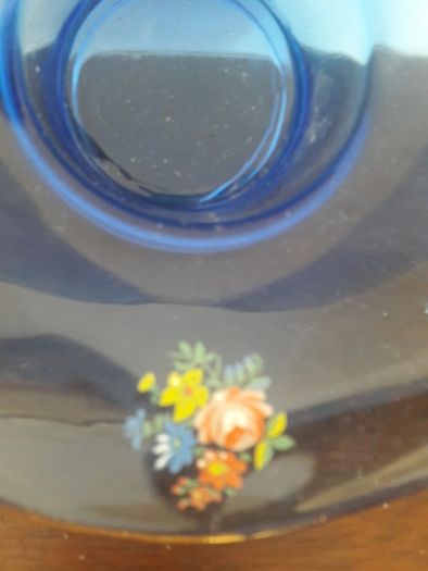 vintage glass dish