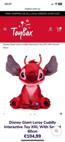 Talking Leroy plush from LILO & Stitch - extra large