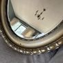 Antique style oval gold wall mirror. Image 2