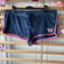 shorts Victoria secrets size large blue velvet & pink logo Image 2