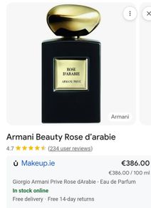 Armani Prive Rose D'arabie  Eau de Parfum.
