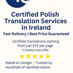 Certified Polish Translation Services in Ireland