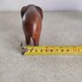 Small wooden elephant figurine, stylised elephant ornament with beautiful grain. Carved elephant collectible Image 4