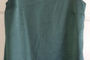 F&amp;F Dark Green Sateen Top. Size 14. New