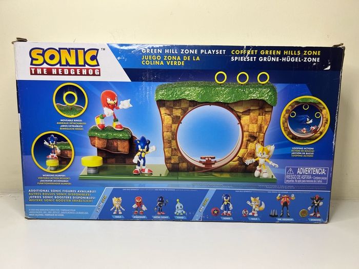 Sonic The Hedgehog Green Hill Zone Playset Action Figure - Brand New
