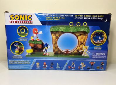 Sonic The Hedgehog Green Hill Zone Playset Action Figure - Brand New