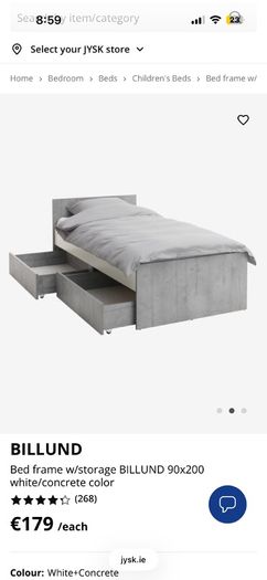 Kids Bed WITH Mattress (6mths old only)