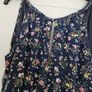 Apricot Floral Navy Dress Image 2