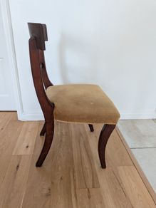 Set of 2 Regency Style Mahogany Dining Chairs