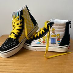 VANS Kids Sk8-Hi x The Simpsons Simpsons Family 1987-2020 UK Size 1.5