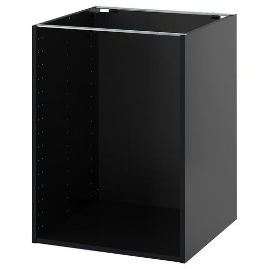 NEW IKEA METOD Base cabinet, black-grey, 60x60x80cm