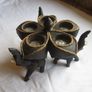 Hand carved wooden elephant candle holder Image 2