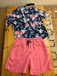mens shirt and shorts