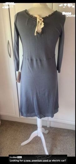 tunic  dress Avoca size (2) 12 Bnwt grey neck detail