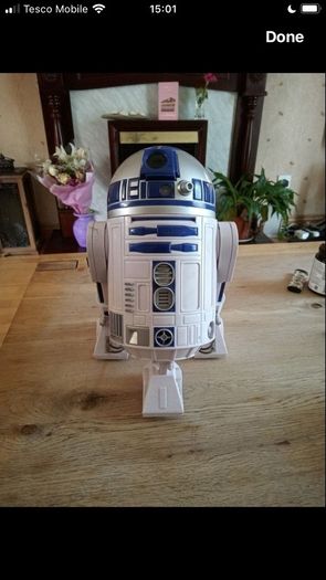 Disney Official Star Wars The Force Awakens 26cm Talking Interactive R2-D2 Figure With Light & Sounds