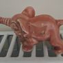 Vintage mini pink elephant Image 3