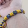Vintage Lot of 4 Mix Yellow African & Trade Glass Beads Bracelet Image 10
