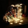 LED Curtain String Lights, 96 LED 3.5M Fairy Snowflake Lights, Christmas Lights 4 Flashing Modes,Waterproof Light for Christmas Window, Garden, Party, Patio Decoration Image 2