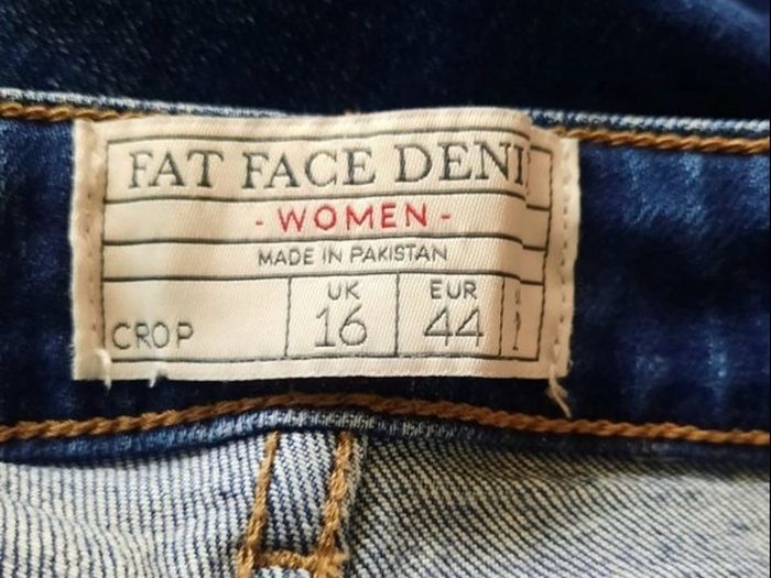 Fat face crop jeans size 16