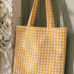Gingham tote bag