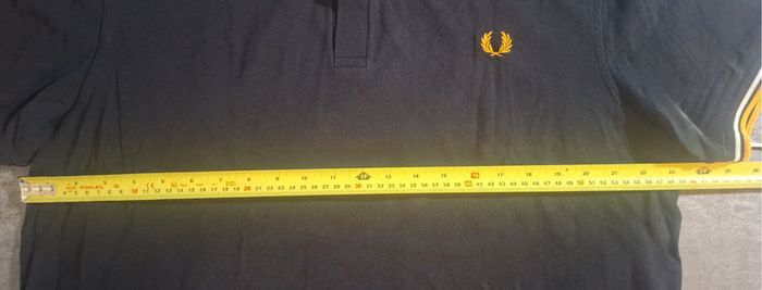Fred Perry Men's Twin Tipped Polo Shirt XXL Black Yellow White