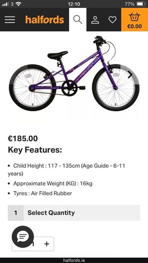 Apollo junior envy hybrid purple bike