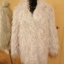 Women's Pearl Pale Grey Faux Fur Jacket Image 2