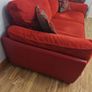 Red 1, 2, 3 mirage seater couch/Sofa and rug Image 2
