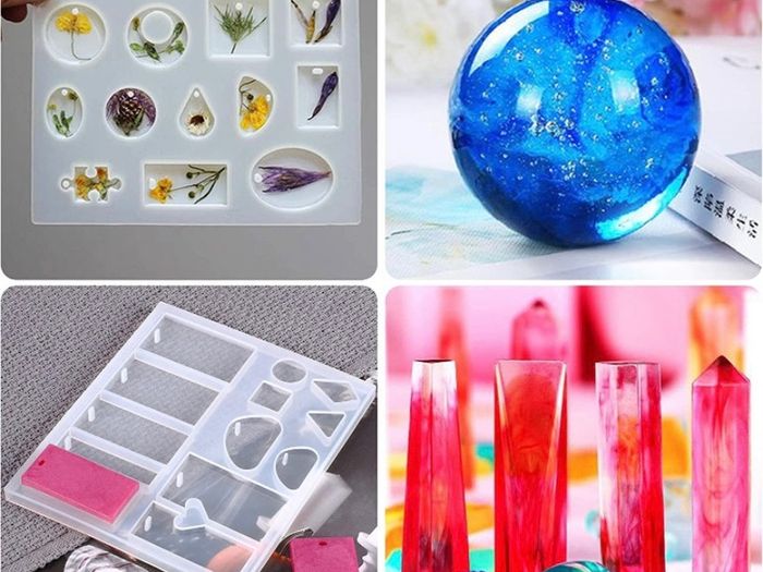 133 Pcs Resin Casting Molds and Tools Set, Jewelry Craft Moulds, Daohexi DIY Silicone Epoxy Resin Mold, for Resin Jewelry and Craft, Resin Craft Making Kit (FREE POSTAGE)