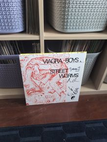 Viagra Boys - Street Worms (LP, Album, RE, Cle) Signed Vinyl