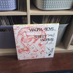 Viagra Boys - Street Worms (LP, Album, RE, Cle) Signed Vinyl