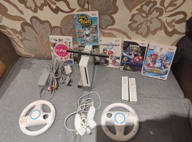 Wii bundle with Mario Kart, Wii Party, Mario Galaxy