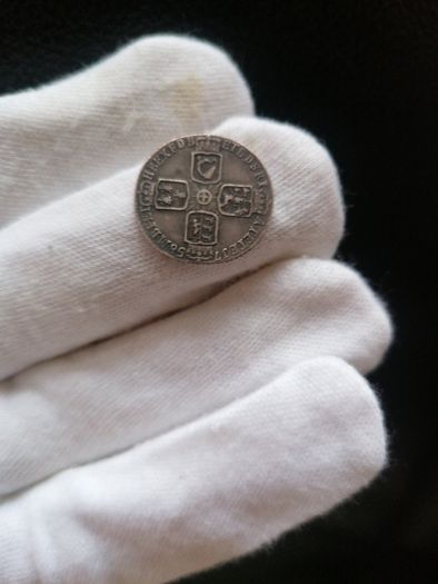 1758 Silver Sixpence Coin