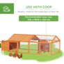 Wooden Chicken Coop with Nesting Box, Openable Roof, for 4-8 Chickens Image 2