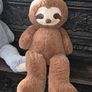 Pair of Giant Sloth Teddies Image 4