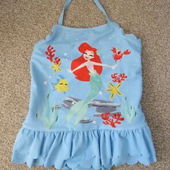 Disney princess Ariel little mermaid Swimsuit with Sun Safe UPF50+