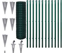 Euro Fence Steel 25x1.5 m Green