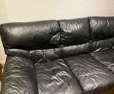 Real leather sofa