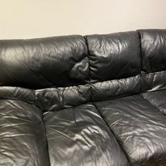 Real leather sofa