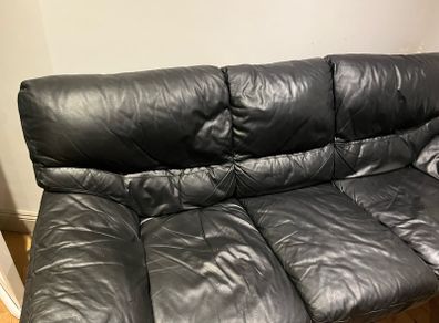 Real leather sofa