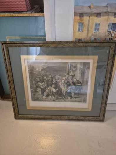 Antique Coloured Engraving