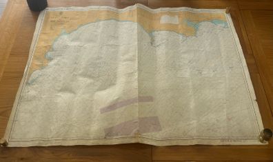 Vintage Sailing Chart English Channel